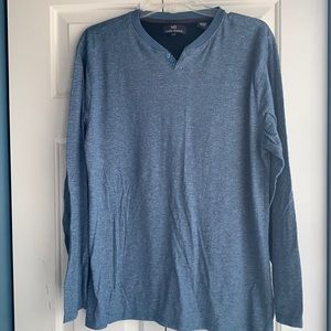 men’s blue long sleeve